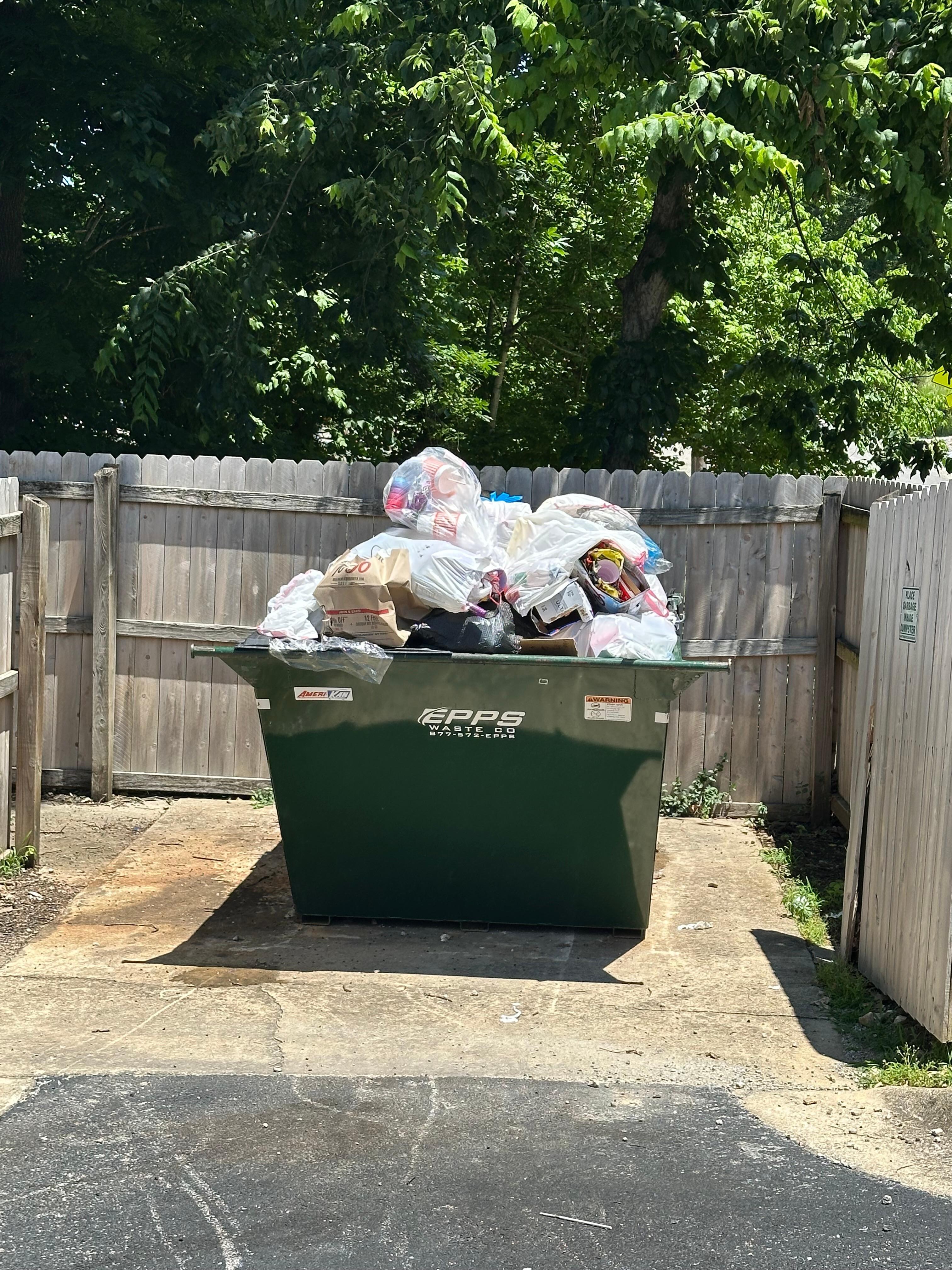 Trash daily!
