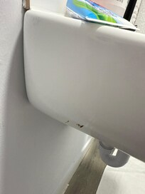 Dirt or stain on sink