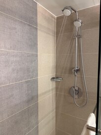 Double shower heads!