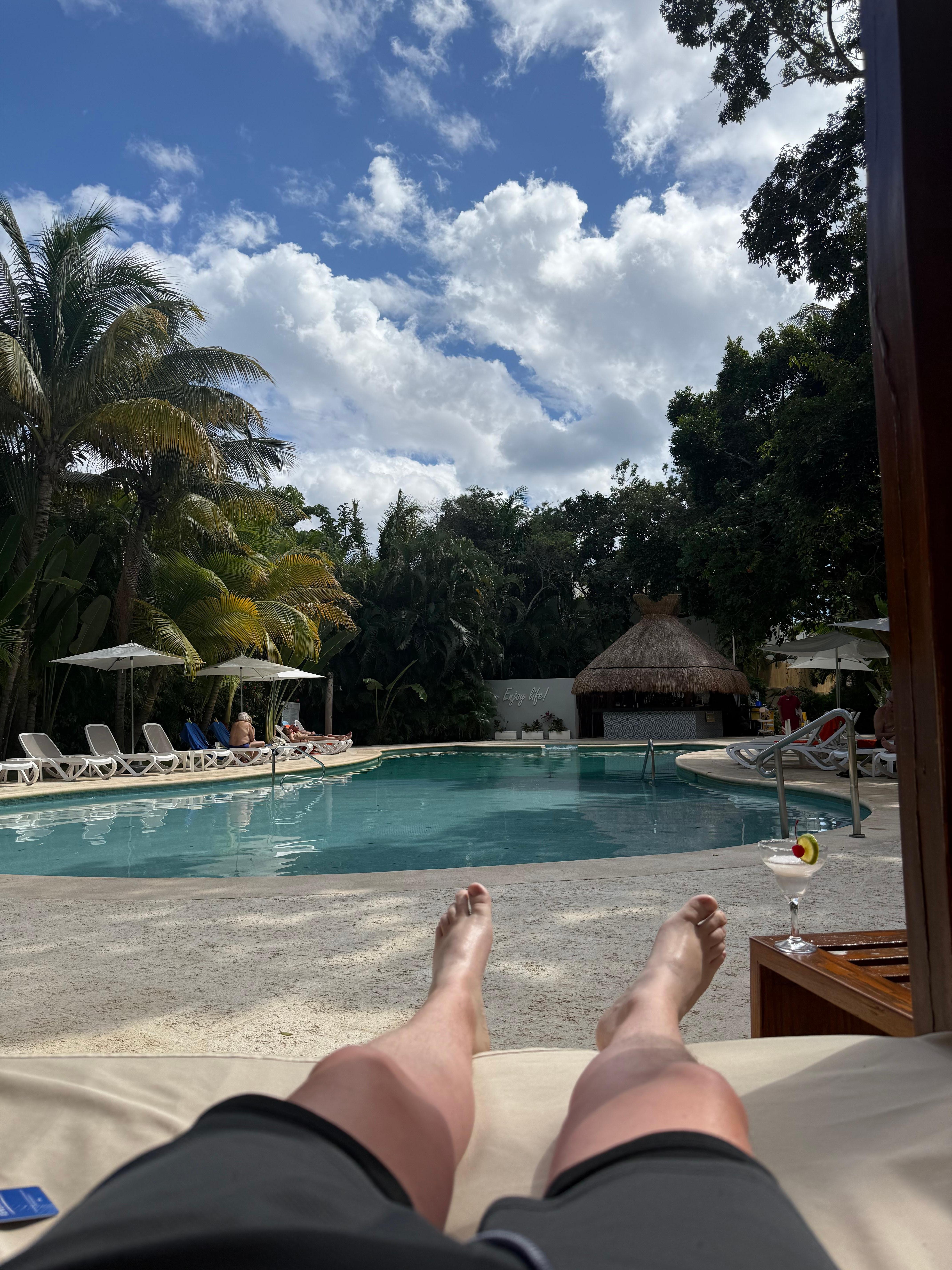 Adults only pool, very well kept