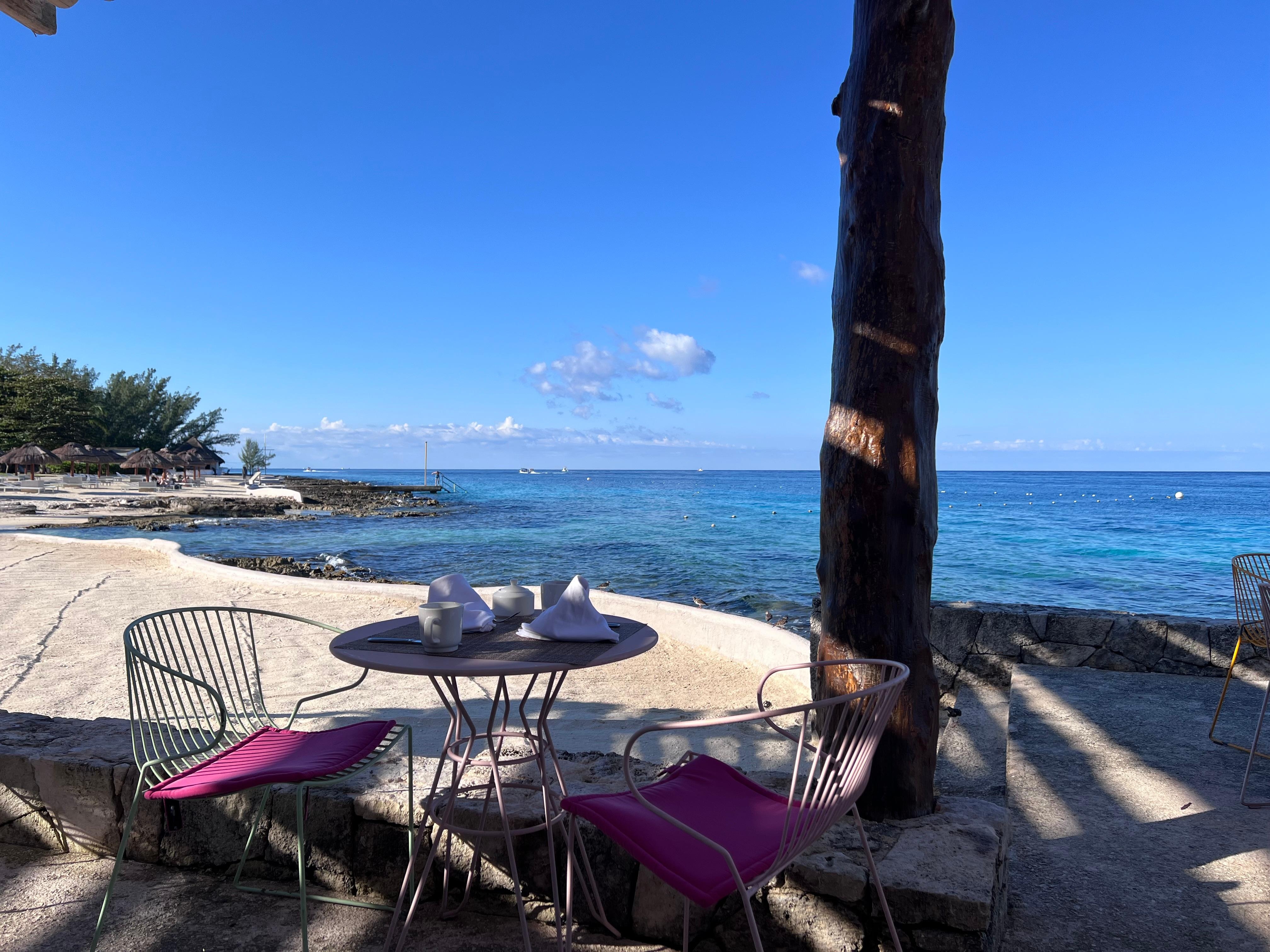 View from breakfast buffet area