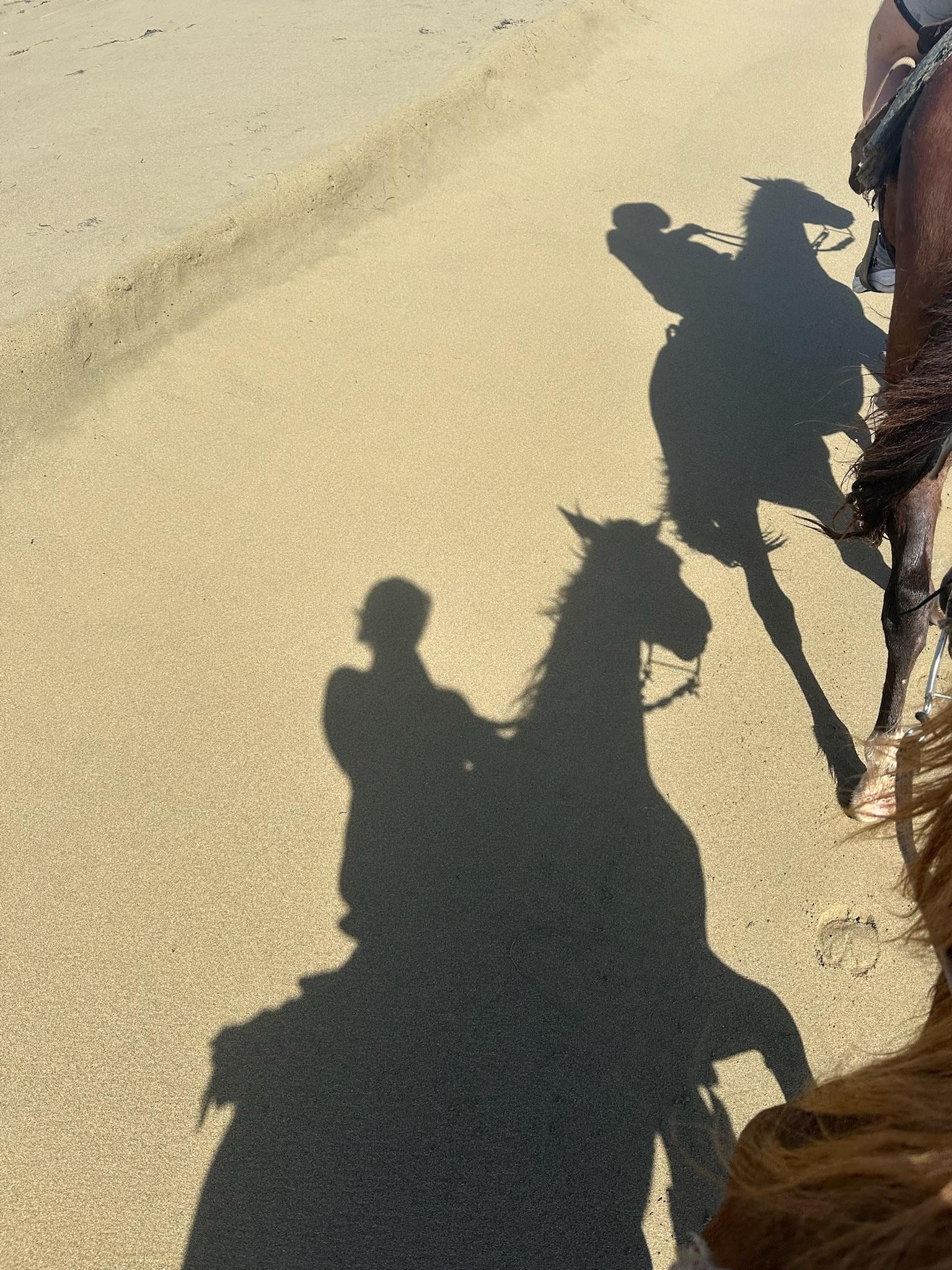 Riding on the second day 