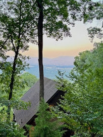 View from the trail behind the house