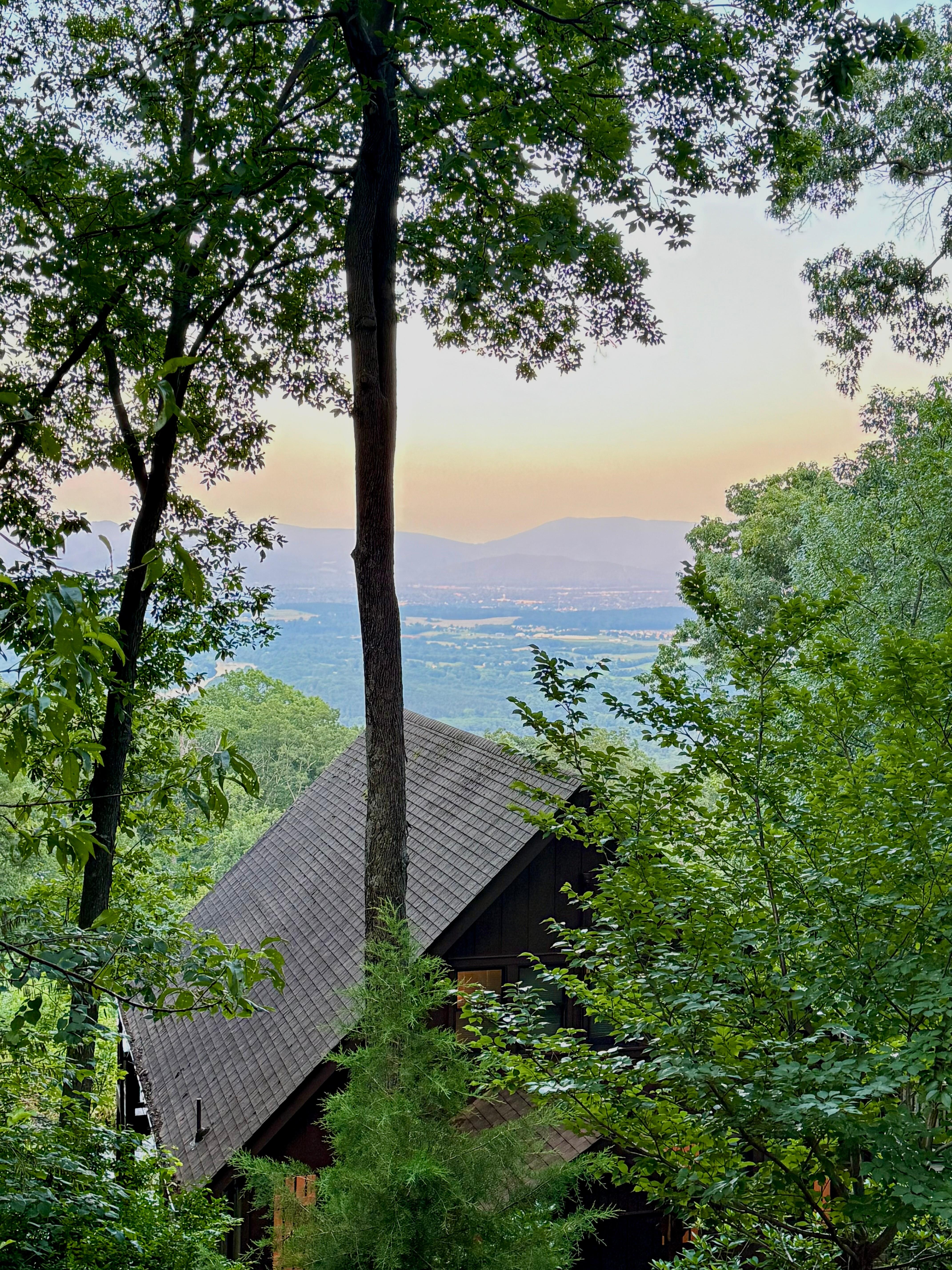 View from the trail behind the house