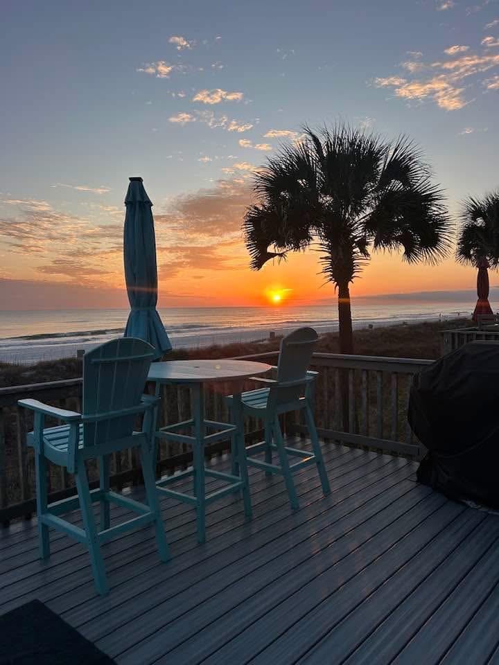 Sunset from the deck.