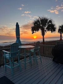 Sunset from the deck.