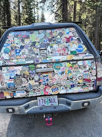Tumalo Falls parking lot.