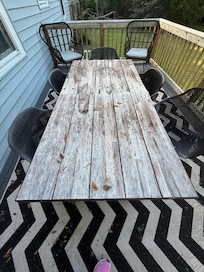 Porch table was not in good shape