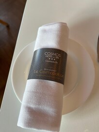 Geen papieren servetten