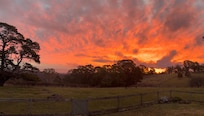Sunset on our first night
