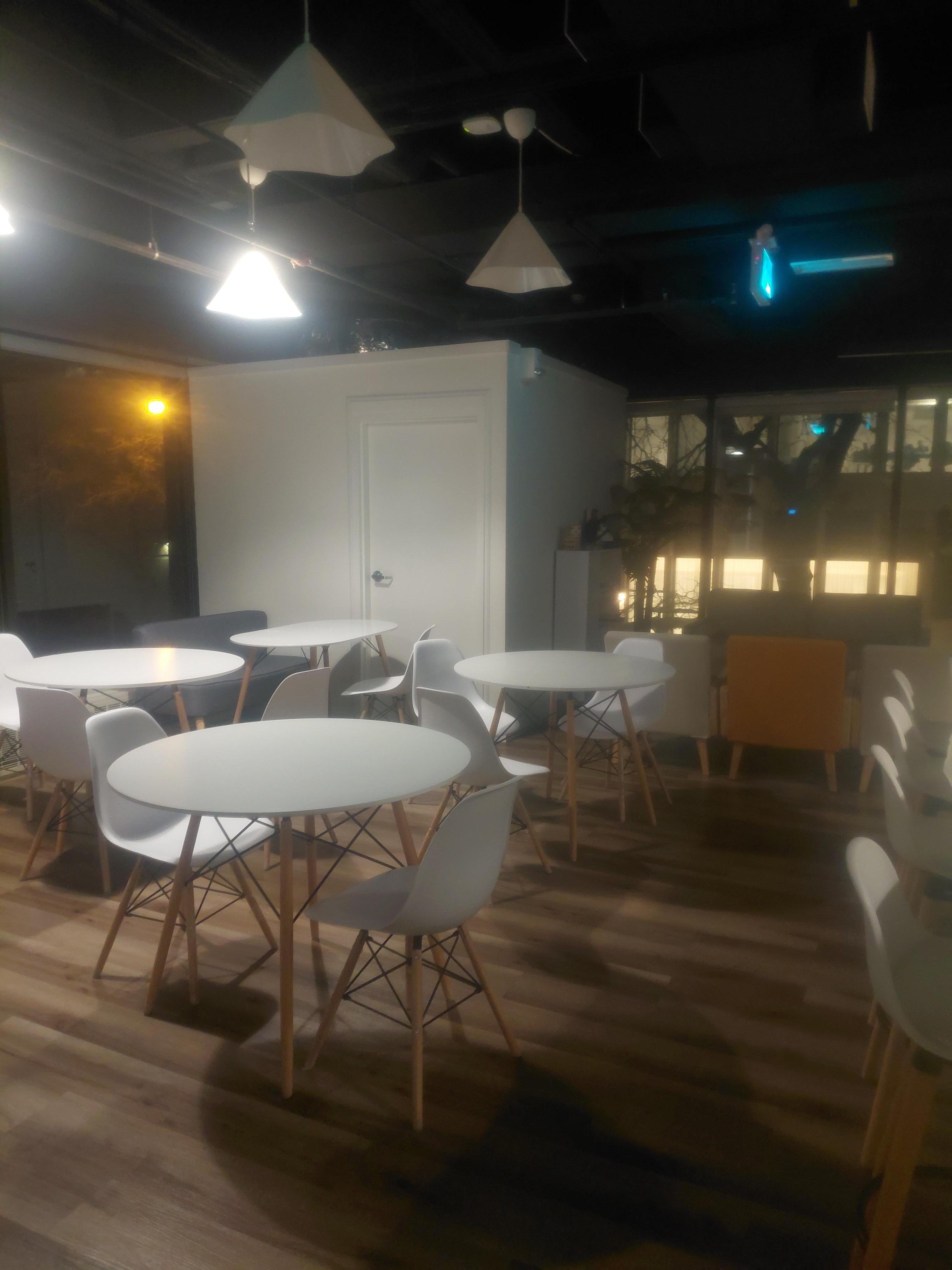 Gathering place for visiting, relaxing and or eating.