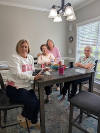 Fun times around the table…lots of games provided at house