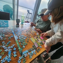 Making memories with those you love. Puzzles are the best.