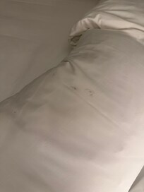 Stained pillowcase