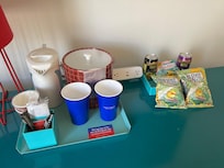 Also has small fridge, suites have microwave too.