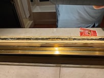 "Fully Renovated" and there is what appears to be magic marker on mirror to hide flaking that is not part of the style.