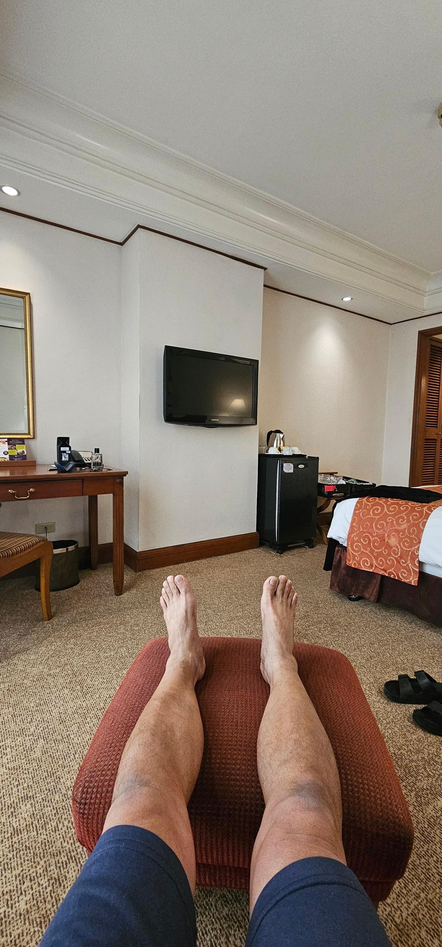 Relaxing and view from room