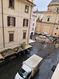 Udsigten fra værelset.
Smukt selv i regnvejr.