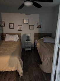 Twin bedroom where the teens slept