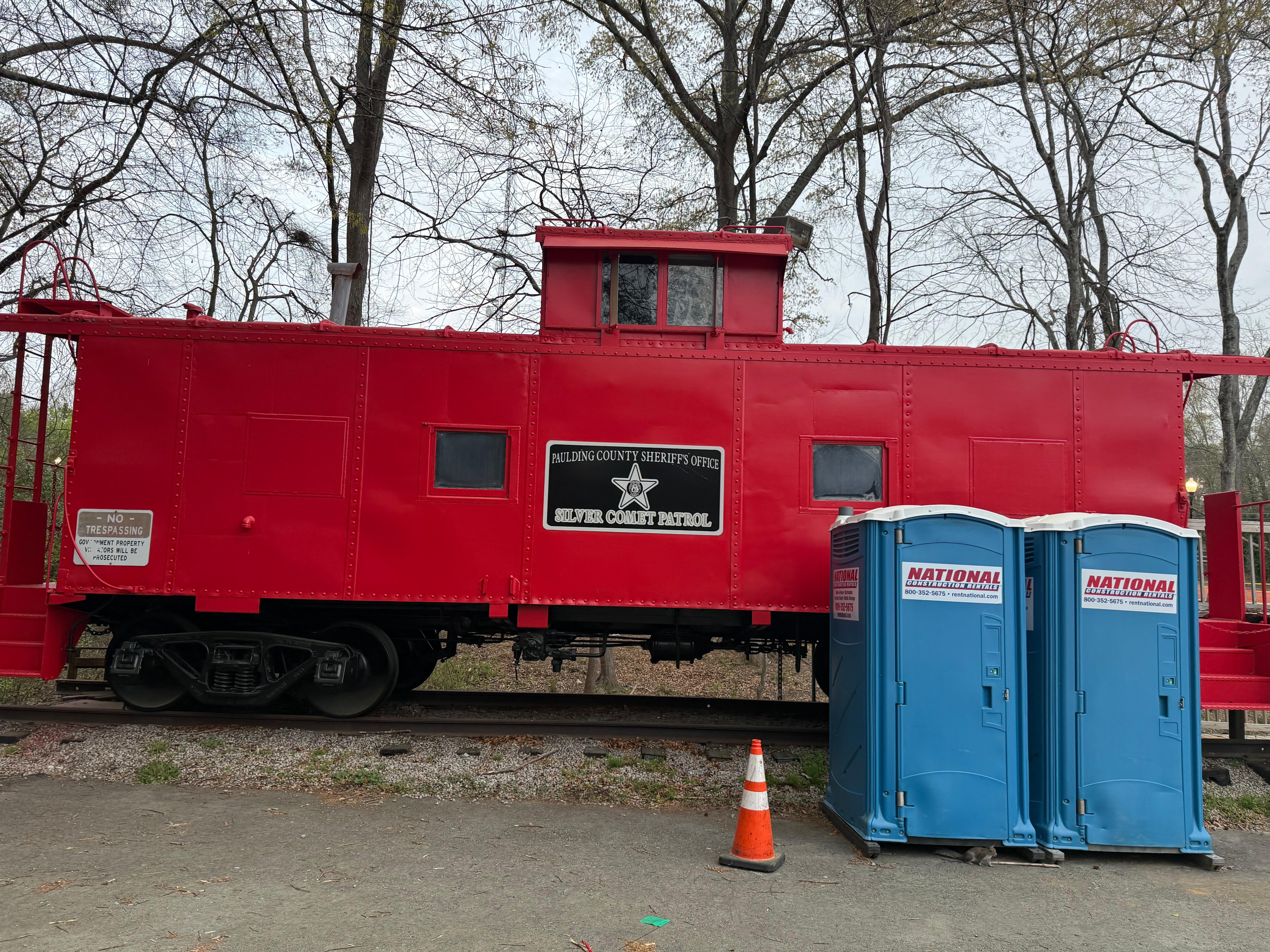 Trailhead in Hiram six minutes from hotel 