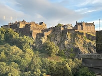 View of Edinburgh Castle from my room.