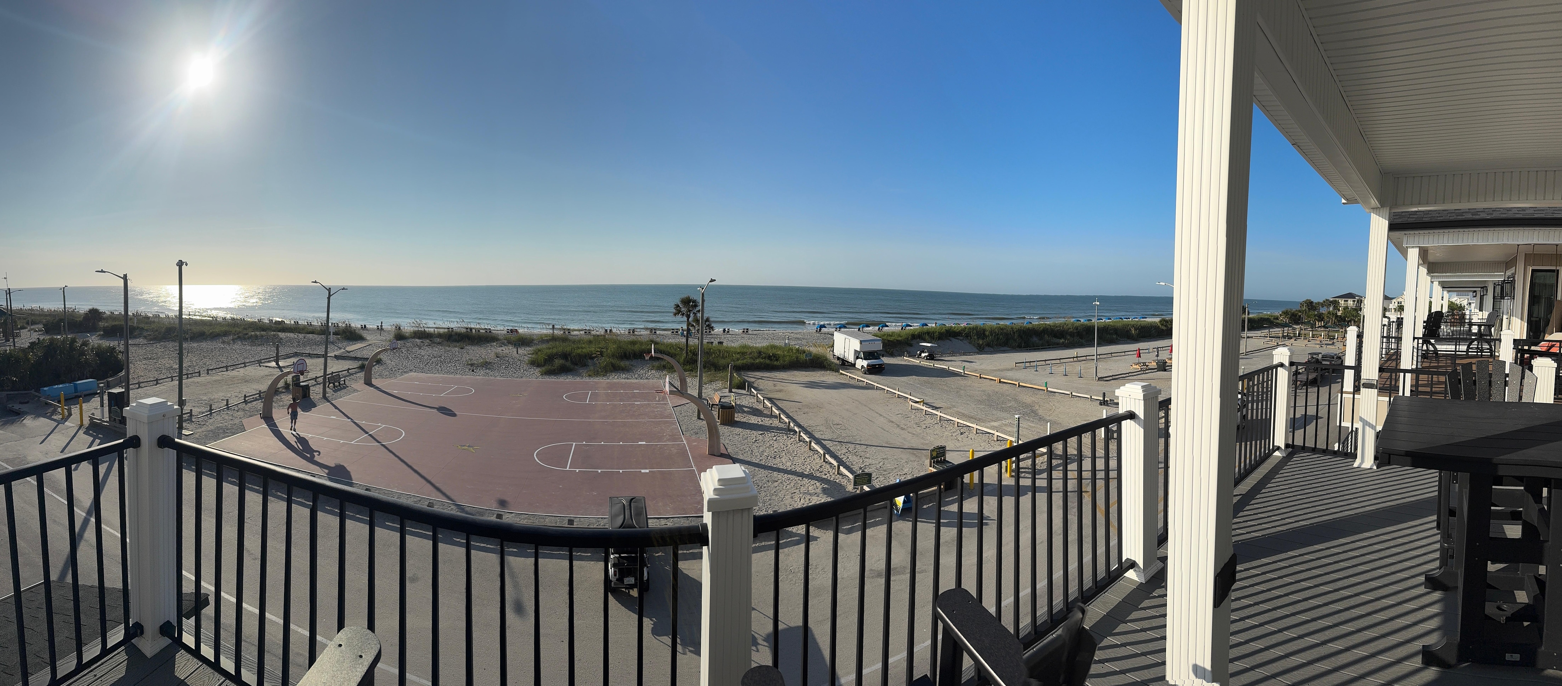 Panoramic view from deck