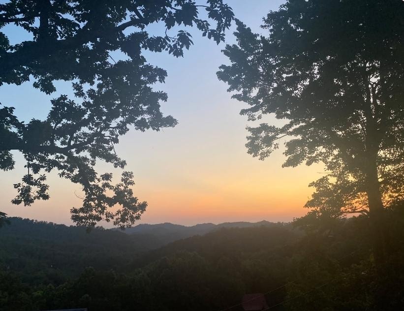 Sunrise from the deck