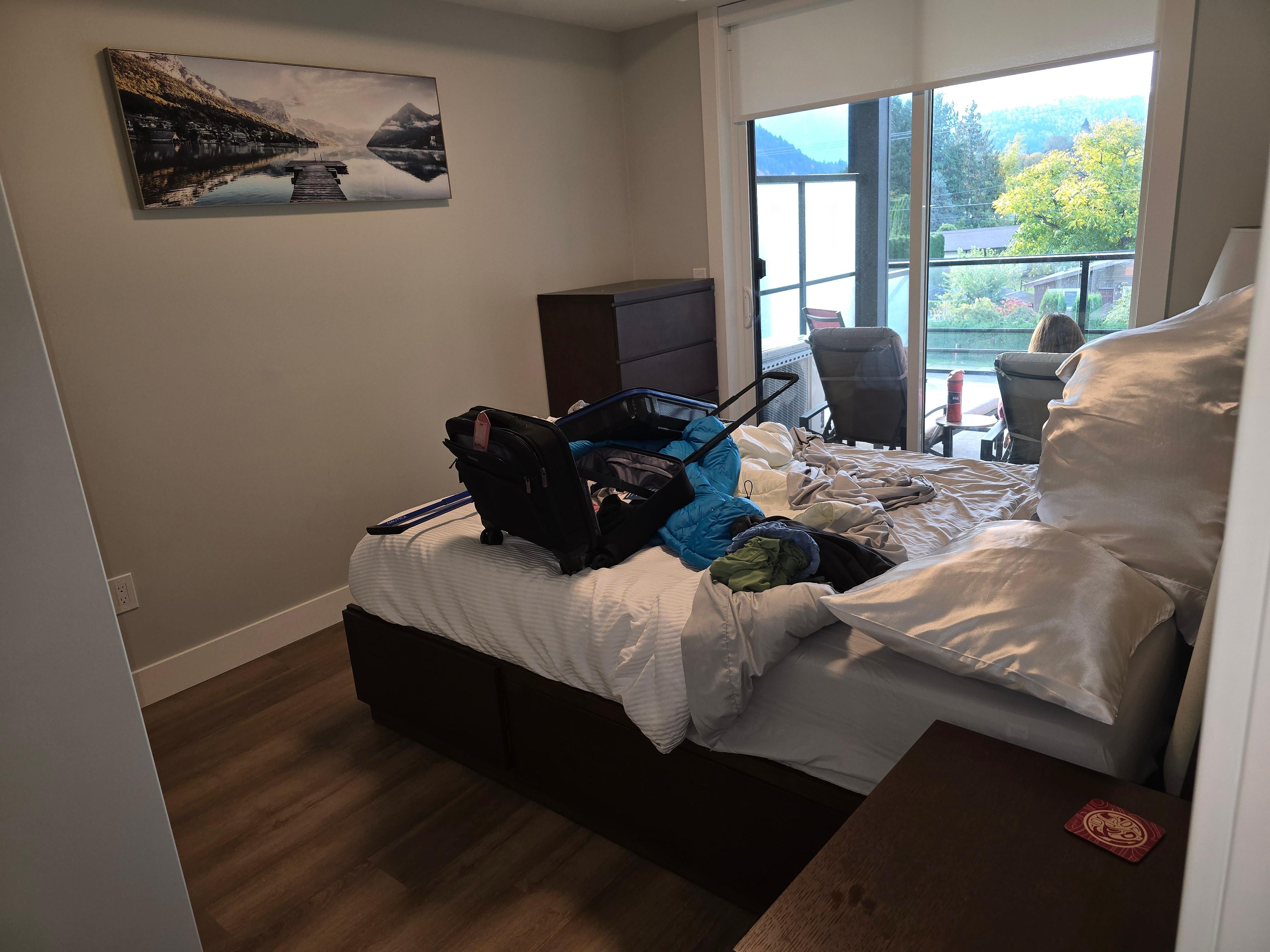 One bedroom, not two. 