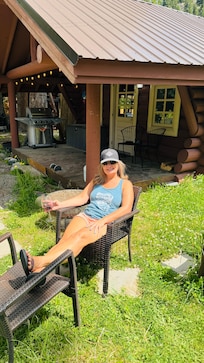 Relaxing in the sun & watching the guys fish.