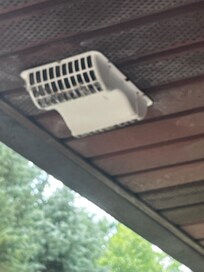 Vent dirty on porch