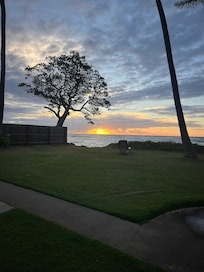 Sunrise view from just off the back lanai.
