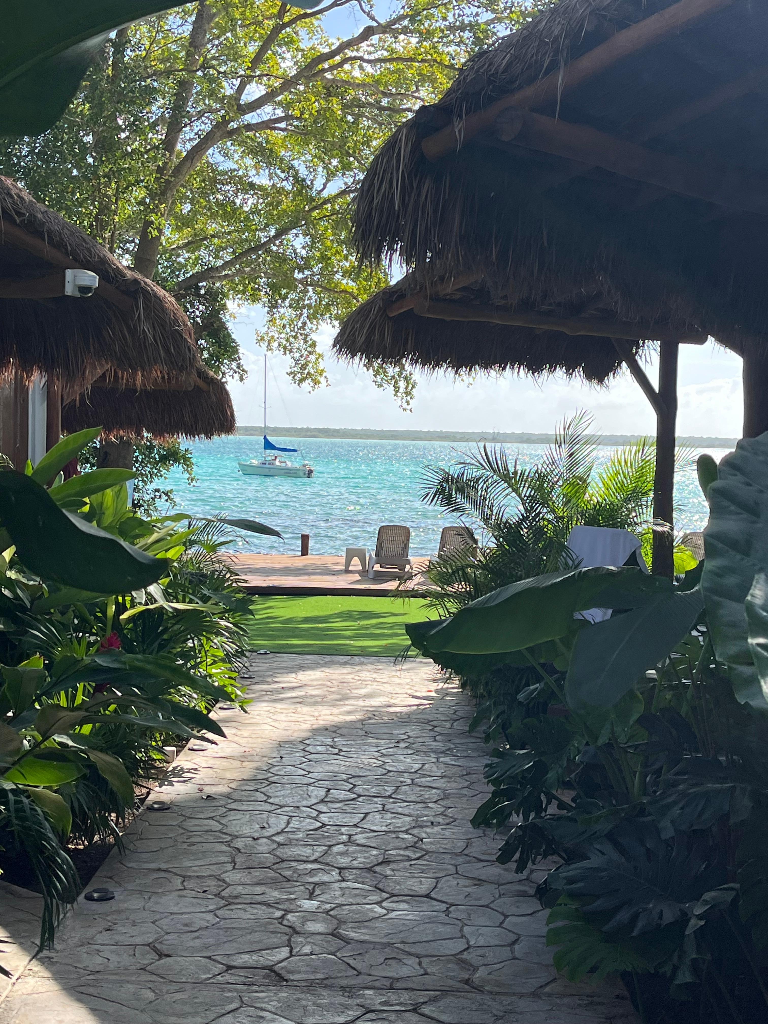 Walkway to the dock area