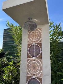 Nice to be able to shower outside