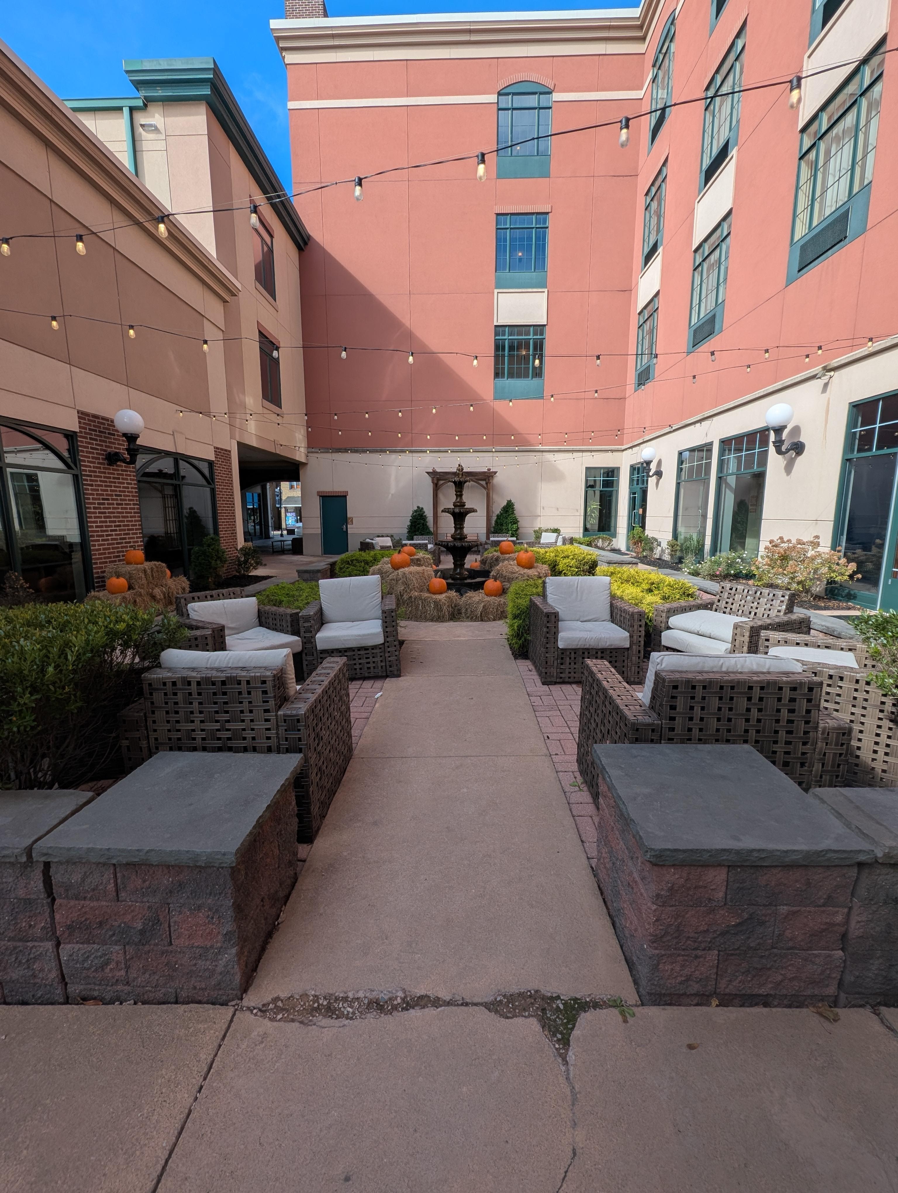 Hotel courtyard 