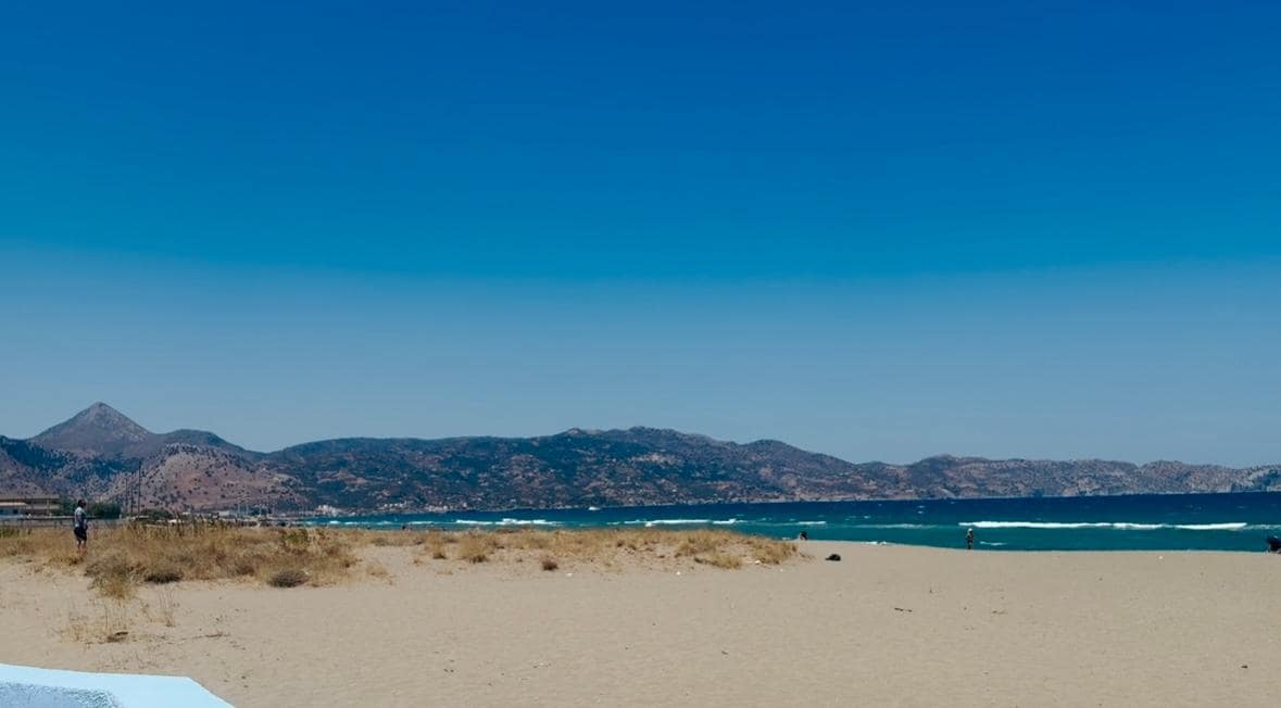 Entrance of the beach from the hotel