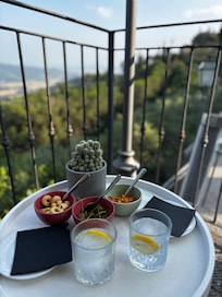 Drinks on terrace