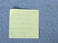 The only gentleman (who said he was not manager) wrote this in the morning of Dec. 5th.