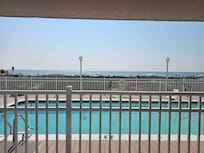 This view is from the 1st floor oceanview room.