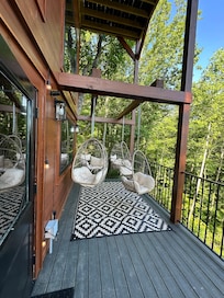 Easy breezy outdoor seating that’s fun and comfortable with great views.