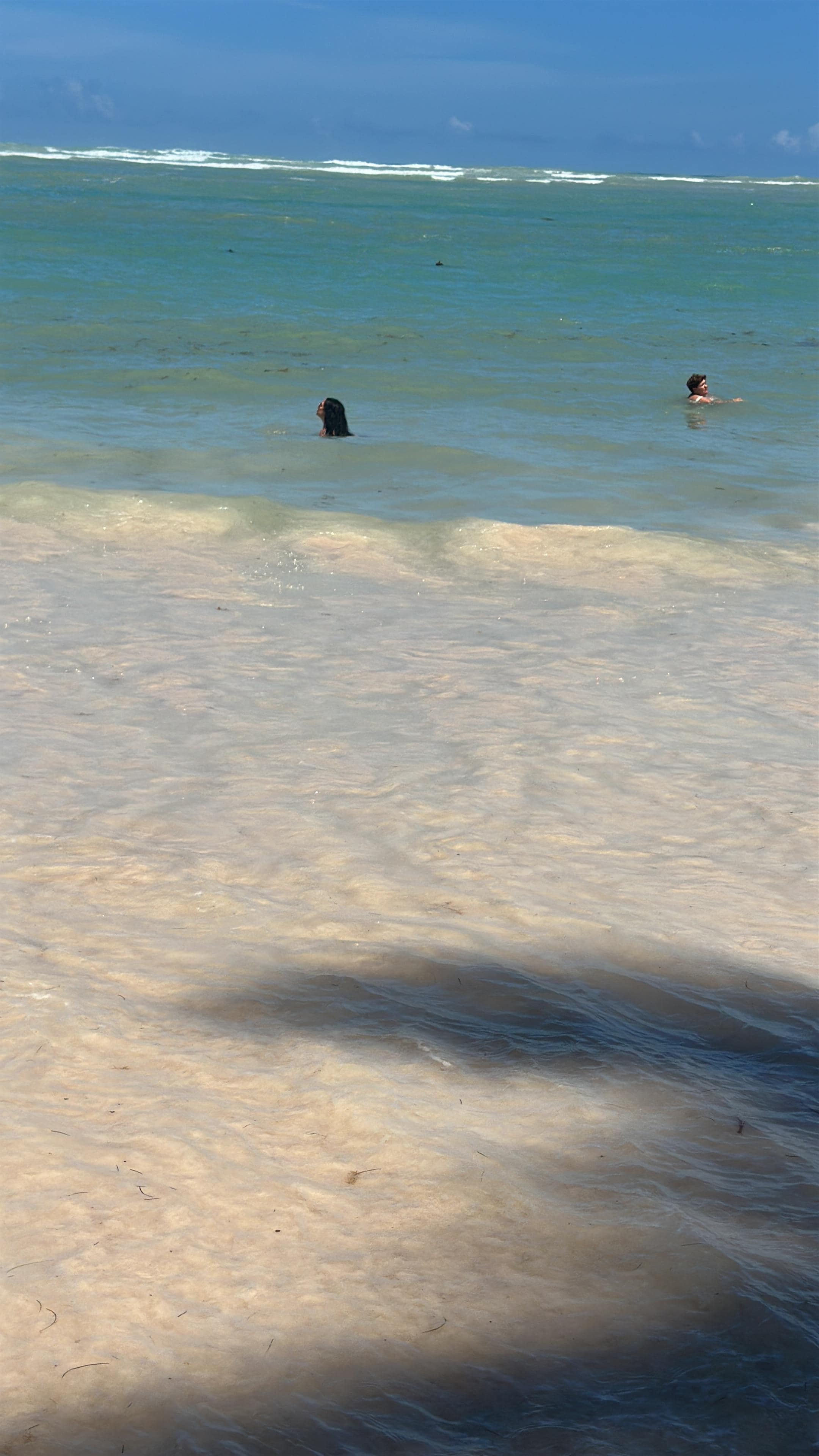 The beautiful sandy beach. No rocks at all