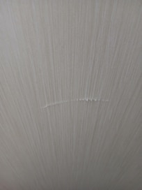 Cut in wall