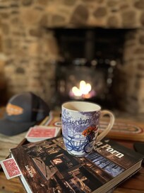 Cozy fires all day long!