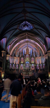 Notre Dame Basilica just a short 5min walk.