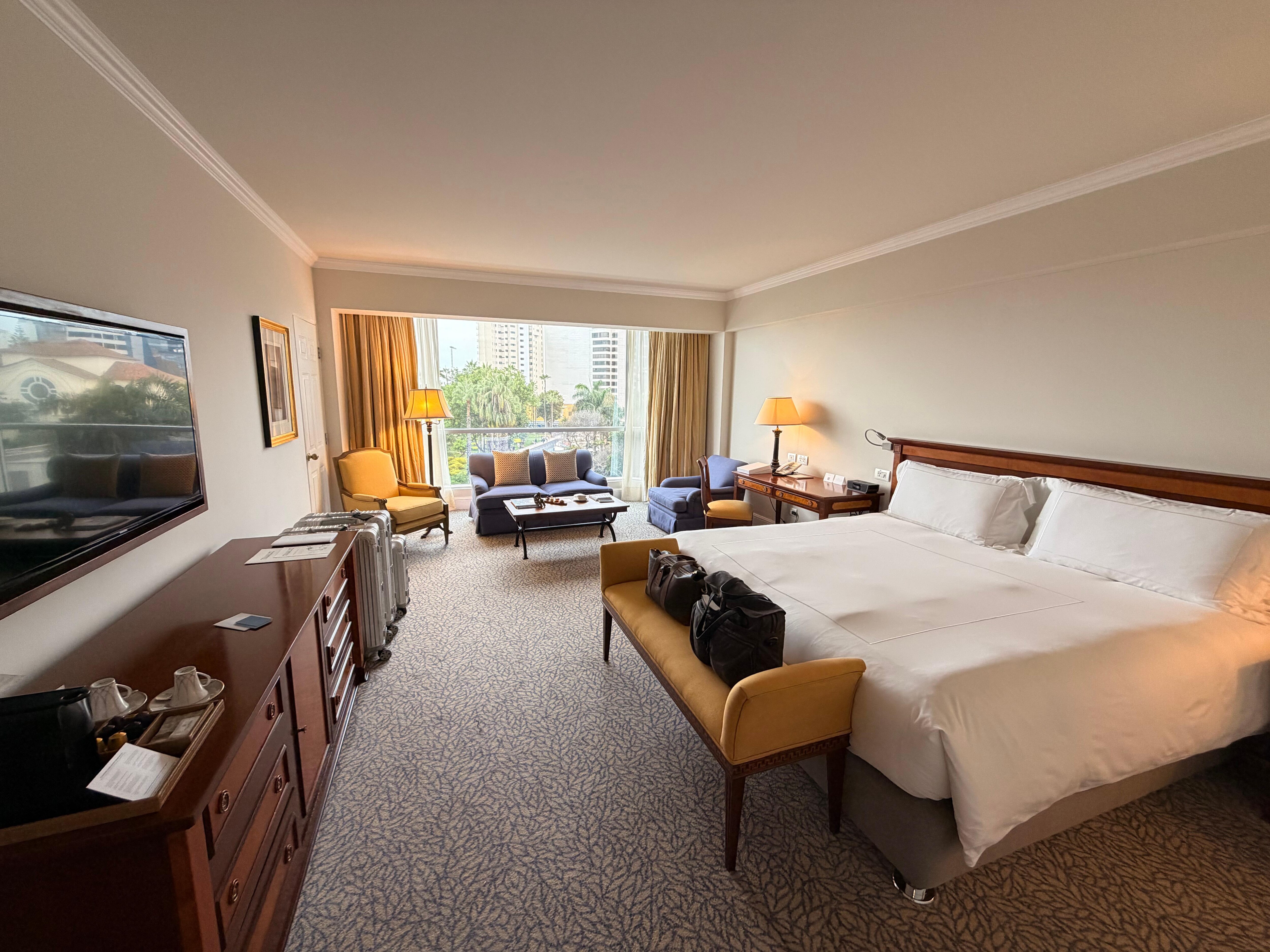 Spacious room with a view.