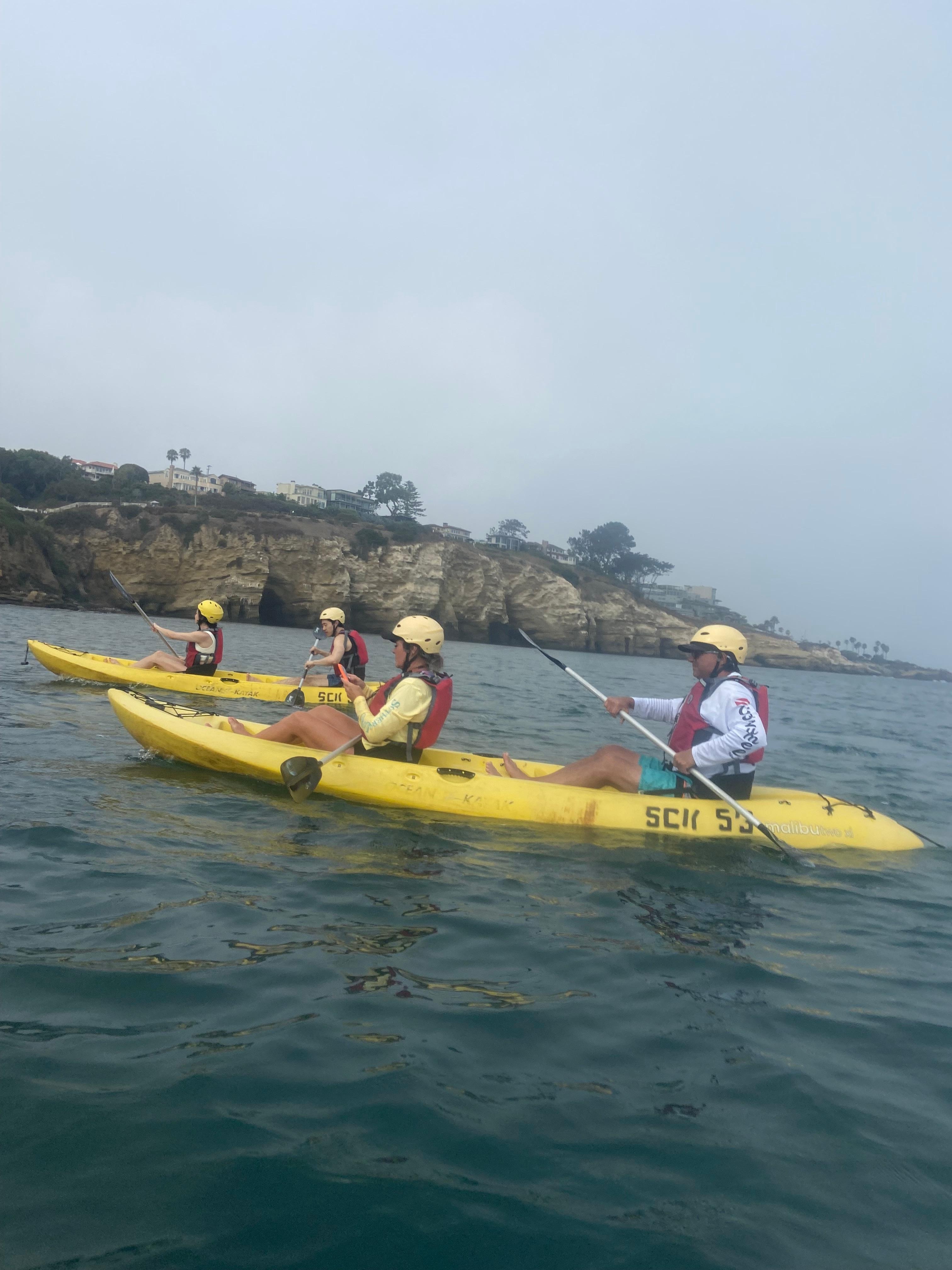 Sea cove kayaking La Jolla