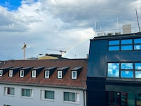 Looking north down Schillerstraße from front balcony.