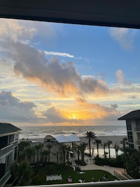 Sunrise off our balcony