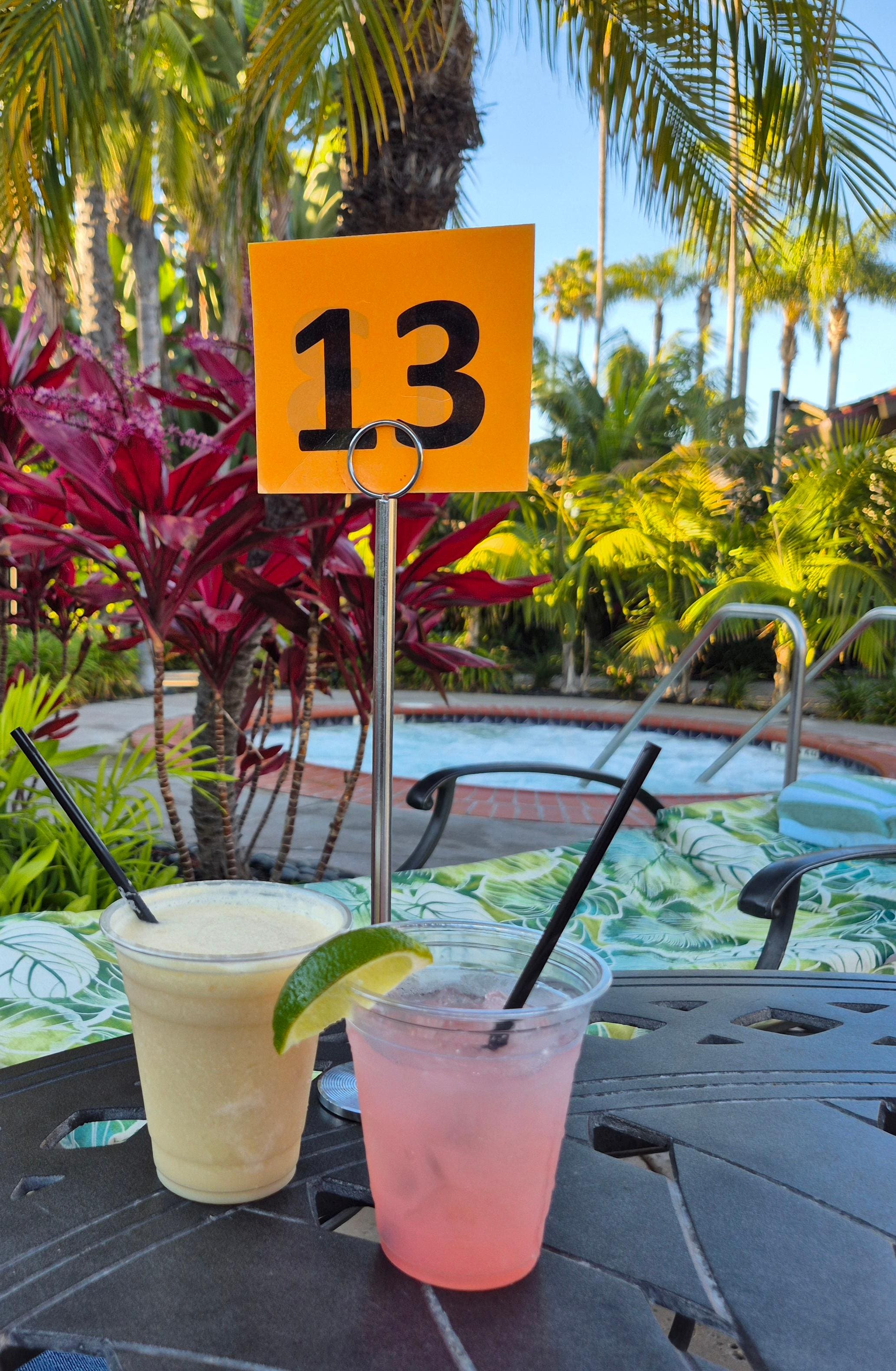 Lunch and delicious drinks at the pool side bar Cheers!