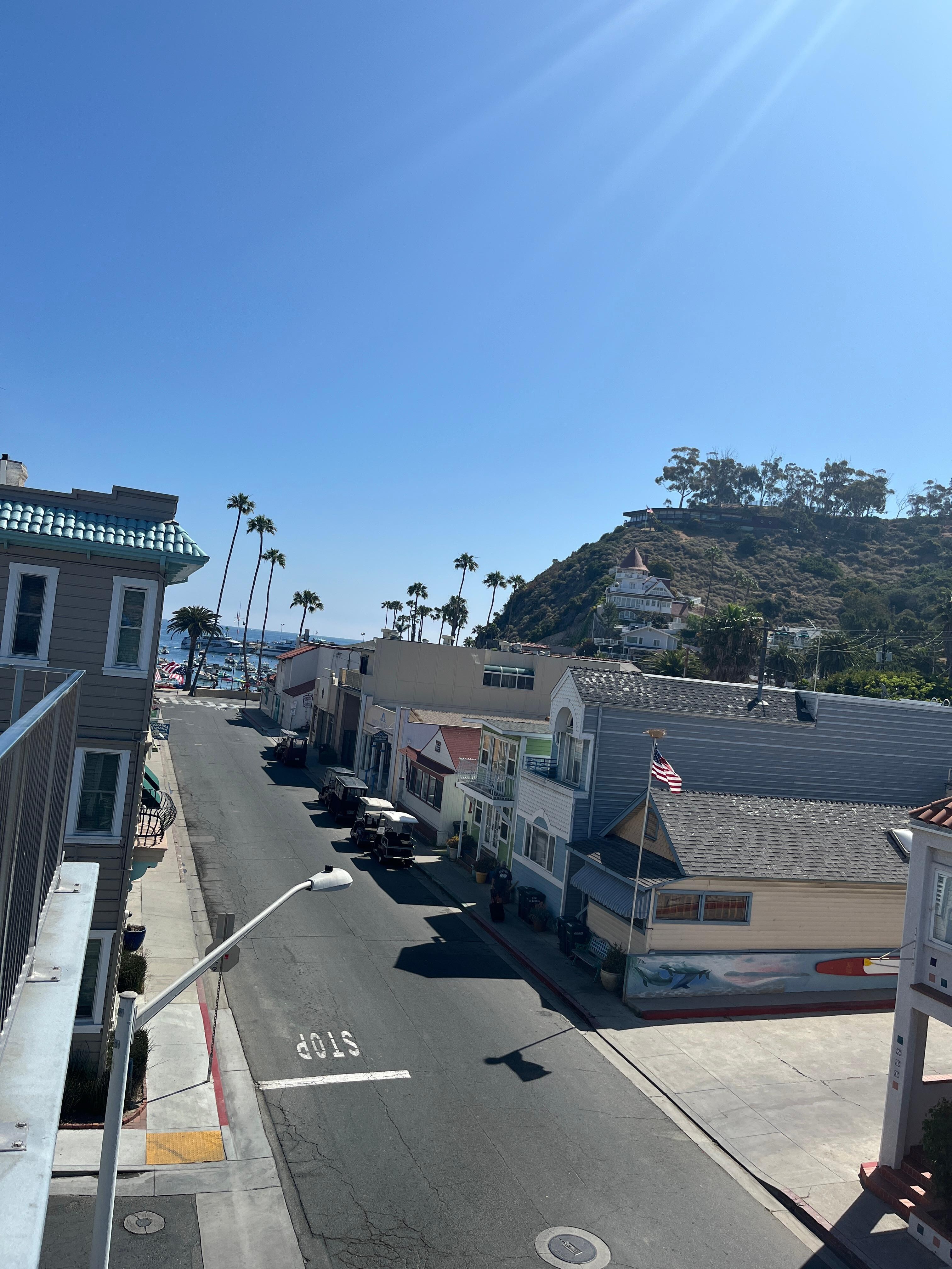 Rooftoplooking towards beach