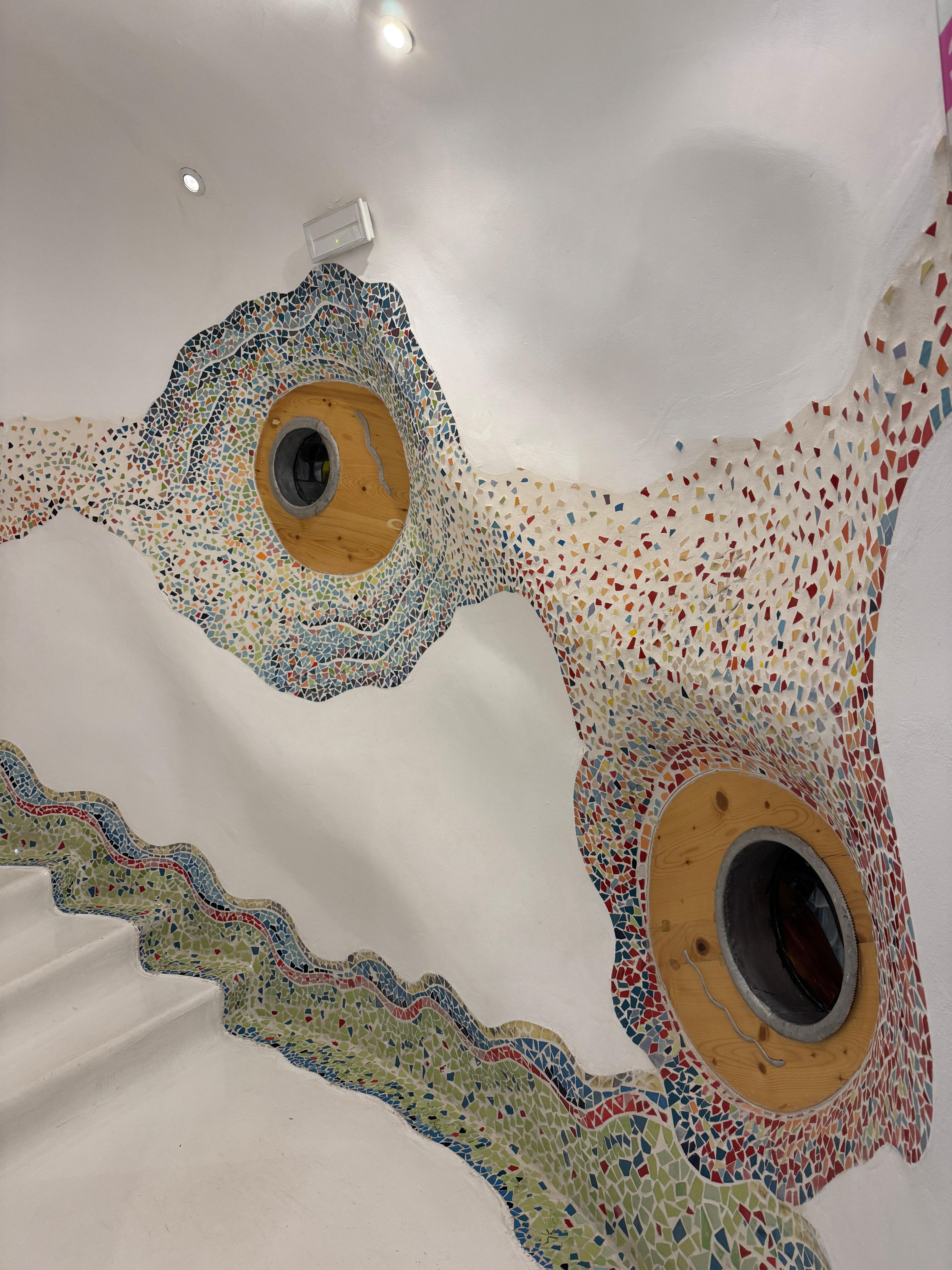 Staircase inside the hotel